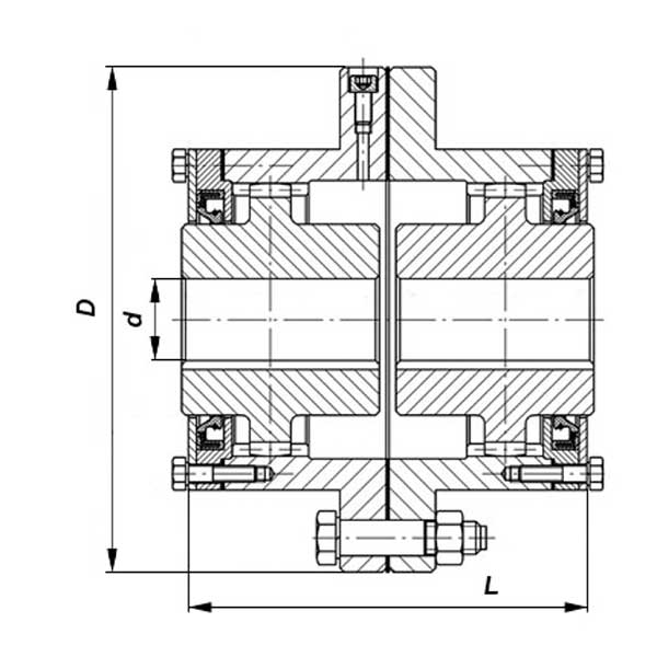 Схема щубчатой муфты